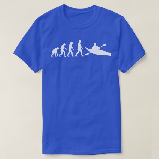 Kayaking Canoeing Evolutie T-shirt (Design voorkant)