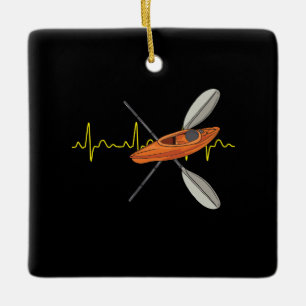 Kayaking Canoeing Keramisch Ornament