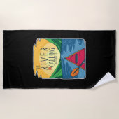 Kayaking - de rivier belt en ik moet gaan strandlaken (Voorkant)