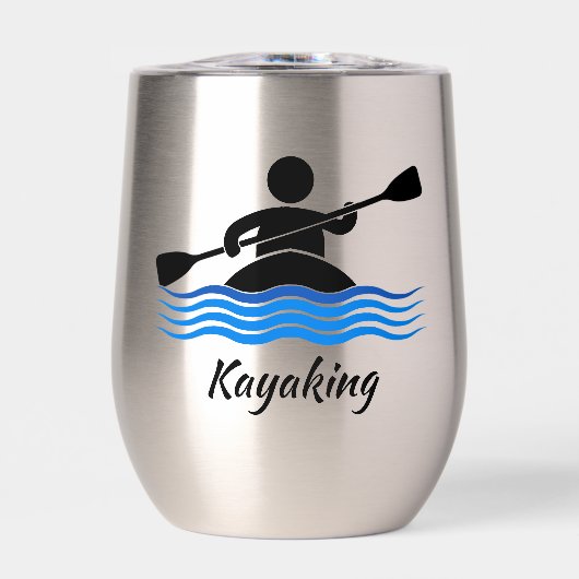 Kayaking Design Vin Thermique Tumbler (Avant)