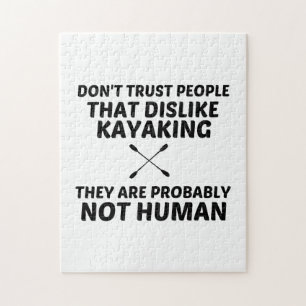 KAYAKING DISLIE NOT HUMAN LEGPUZZEL