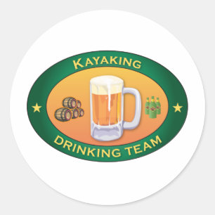 Kayaking Drink Team Ronde Sticker