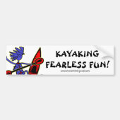 Kayaking Fearless Fun Bumpersticker (Voorkant)