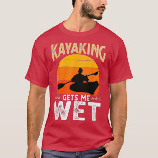 Kayaking geeft me natte Funny Kayak-kerstgeboorte T-shirt