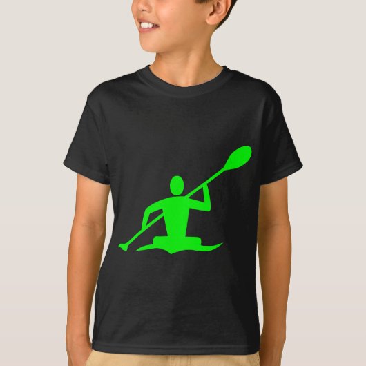 Kayaking - Green T-shirt (Voorkant)