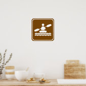 Kayaking Highway Sign Poster (Keuken)