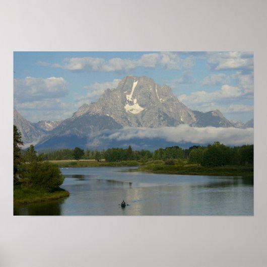 Kayaking in Grand Teton National Park Poster (Voorkant)