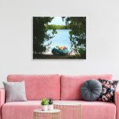 Kayaking in St. Thomas US Maagdeneilanden Canvas Afdruk (Insitu (Woonkamer))