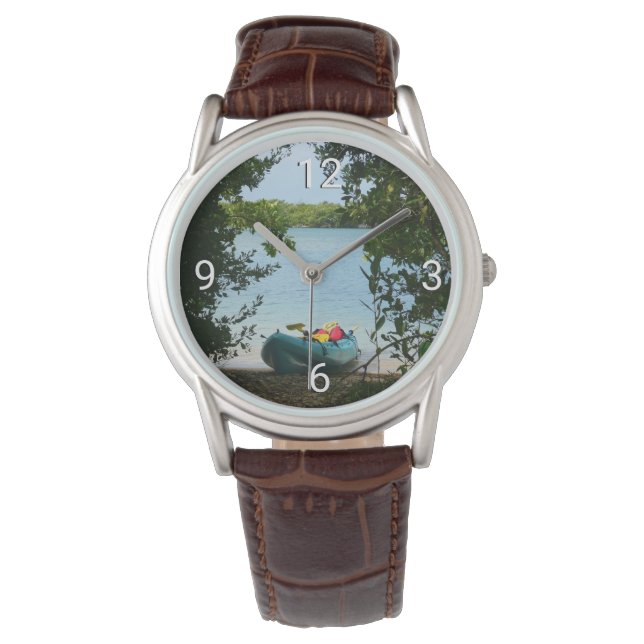 Kayaking in St. Thomas US Maagdeneilanden Horloge (Voorkant)