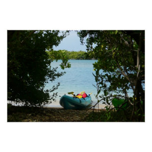 Kayaking in St. Thomas US Maagdeneilanden Perfect Poster