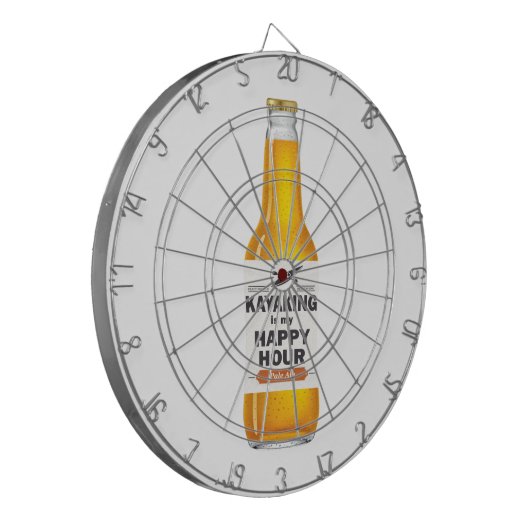Kayaking is mijn gelukkige uur dartbord (Voorkant Links)