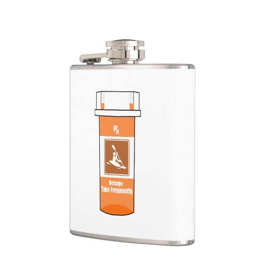 Kayaking is mijn geneesmiddel heupfles (Links)