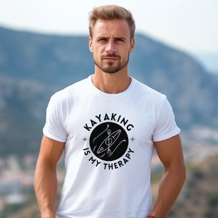 Kayaking is mijn therapie met 4 Mannen T-shirt