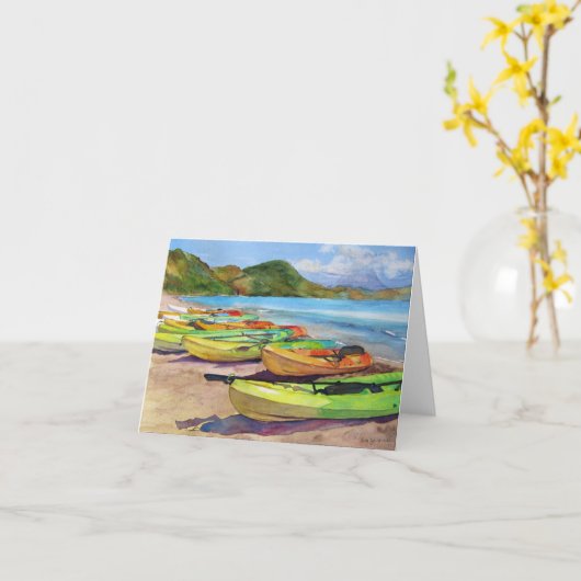 Kayaking Kaart (Gele Bloem)