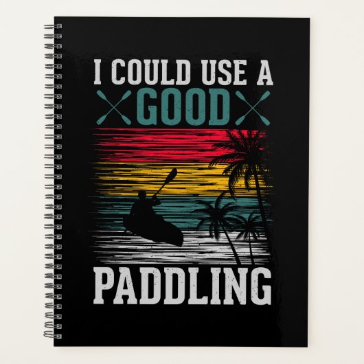 Kayaking kan wel paddling gebruiken planner (Voorkant)