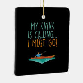 Kayaking Kayak Gift Keramisch Ornament (Rechts)
