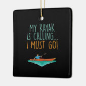 Kayaking Kayak Gift Keramisch Ornament (Links)