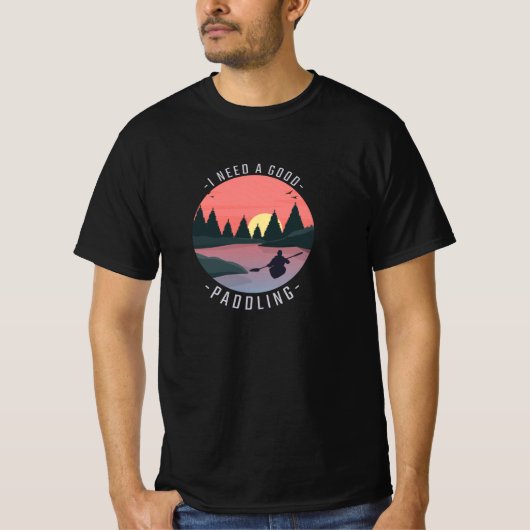 Kayaking Kayak Paddling T-shirt (Voorkant)