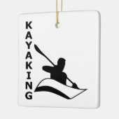 Kayaking Keramisch Ornament (Links)