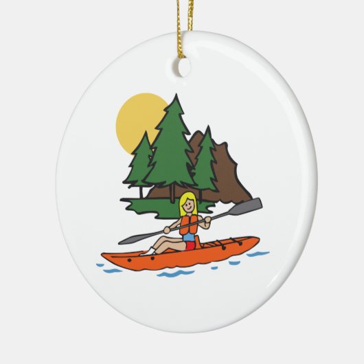 KAYAKING KERAMISCH ORNAMENT (Links)
