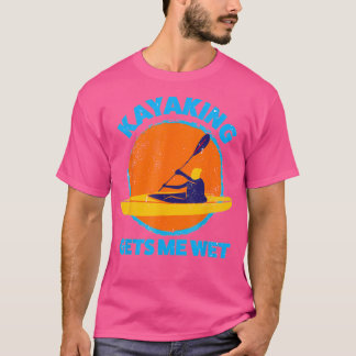 Kayaking laat me nat Funny Halloween kerstkay T-shirt