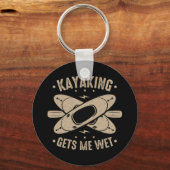 Kayaking laat me nat sleutelhanger (Voorkant)