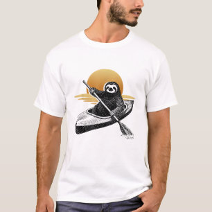 Kayaking Luiaard Kayak, Kayaker, Kano Paddle T-Shi T-shirt