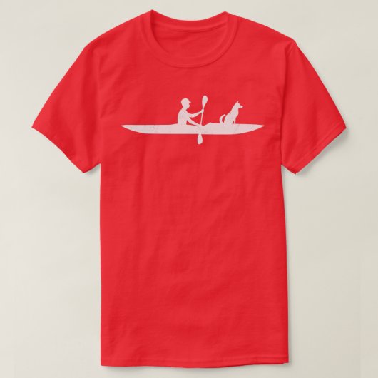 Kayaking met hond Funny Kayak Lover Gift Idea (2) T-shirt (Design voorkant)