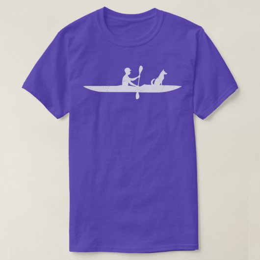 Kayaking met hond Funny Kayak Lover Gift Idea (2) T-shirt (Design voorkant)