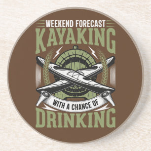 Kayaking met kans op Drink Zandsteen Onderzetter