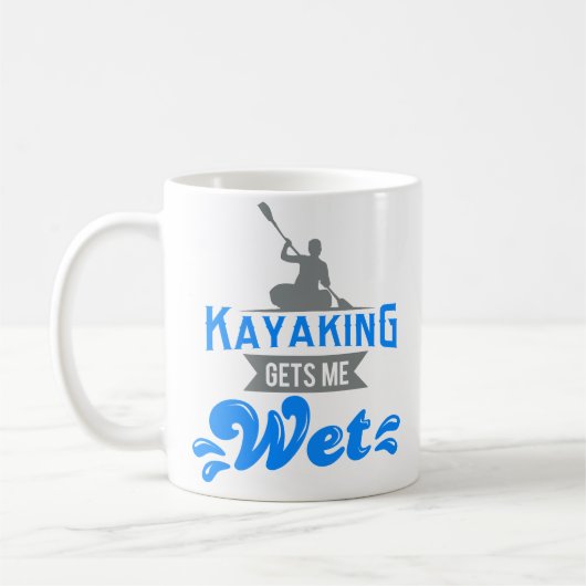 Kayaking m'obtient la tasse de café humide cadeau (Gauche)