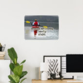 KAYAKING MOTTO/QUOTE FRAMED PRINT (Thuiskantoor)