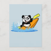 Kayaking Panda Briefkaart (Voorkant)