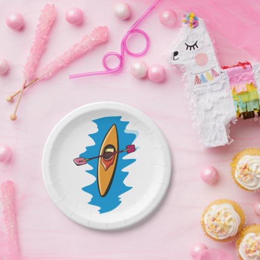 Kayaking Papieren Bordje (Feest)