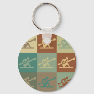 Kayaking Pop Art Sleutelhanger