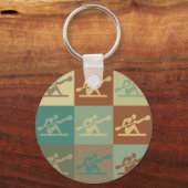 Kayaking Pop Art Sleutelhanger (Voorkant)