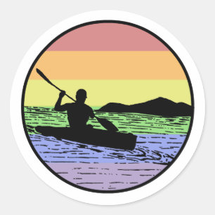 Kayaking Ronde Sticker