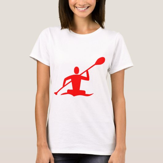 Kayaking - rood t-shirt (Voorkant)