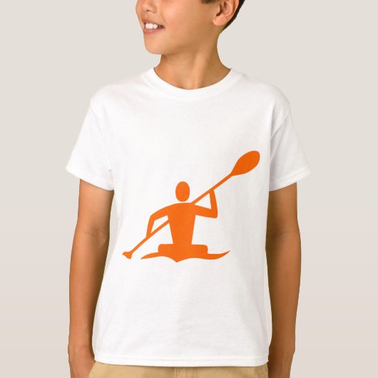 Kayaking - Sinaasappel T-shirt (Voorkant)