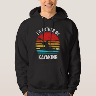  Kayaking Sunset Paddling Water Sports Hoodie
