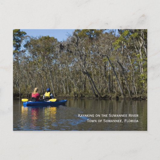 Kayaking the Suwannee River Briefkaart (Voorkant)
