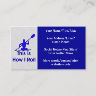 Kayaking Visitekaartje