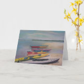 KAYAKING VOYAGE Carte de voeux (Fleur jaune)