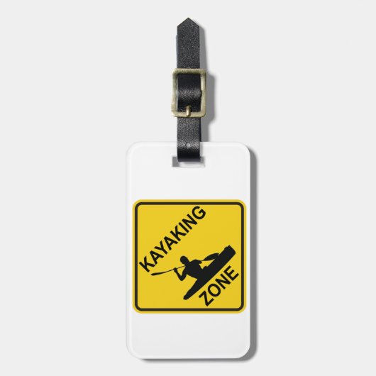 Kayaking Zone Bagagelabel (Voorkant verticaal)