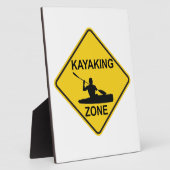 Kayaking Zone Road Sign Fotoplaat (Zijkant)