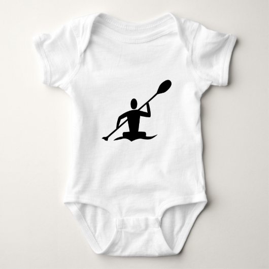 Kayaking - zwart romper (Voorkant)