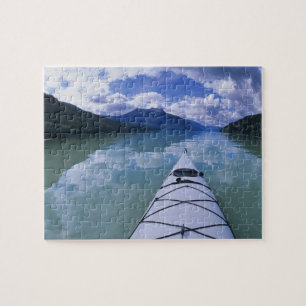 Kayakken aan het einde van Azure Lake in Wells Legpuzzel