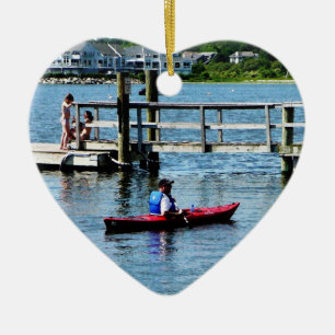 Kayakken Bristol RI Keramisch Ornament