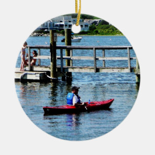 Kayakken Bristol RI Keramisch Ornament