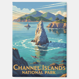 Kayakken in Channel Islands National Park Magneet